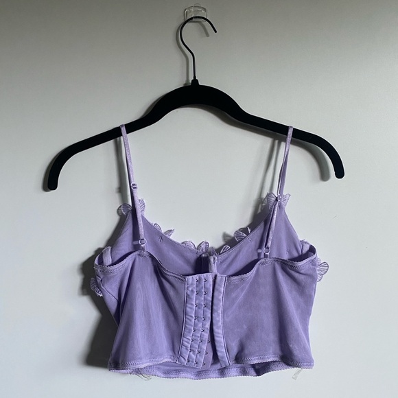 Purple butterfly corset top - Picture 2 of 5